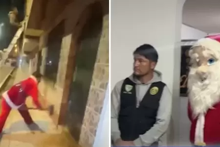"Pap Noel" captura vendedores de droga en Huaraz.