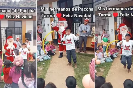 Nio en Pasco canta villancicos navideos en quechua.