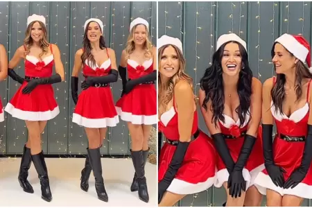 Maria Pa Copello y Anna Carina celebran Navidad con icnico baile de 'Chicas pe