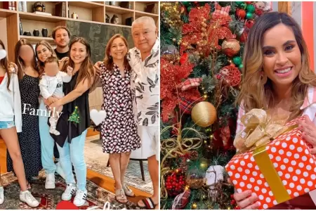 Ethel Pozo visita a Gisela Valcrcel para compartir la Navidad en familia