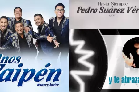 Hermanos Yaipn rinden tributo a Pedro Surez-Vrtiz con versin en cumbia.