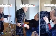 Abuelito vive emotivo reencuentro con su esposa tras un mes de hospitalizacin: "Amor verdadero"