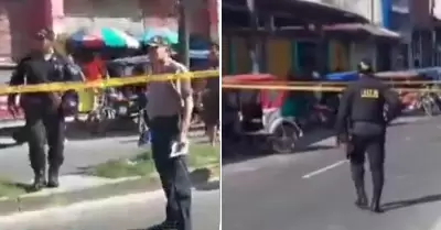 Disparan a polica en Iquitos.