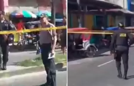 Disparan a policía en Iquitos.