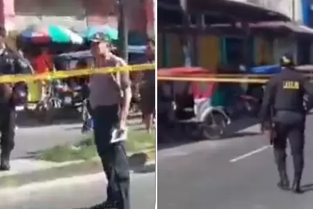 Disparan a polica en Iquitos.