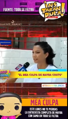 Mayra Couto se confiesa en 'Todo Se Filtra'.