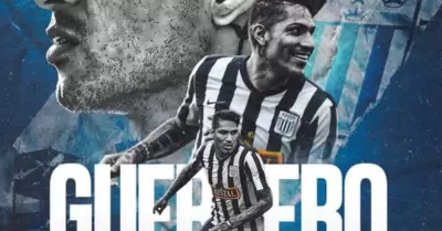 Paolo Guerrero recibi saludo de cumpleaos de Alianza Lima.