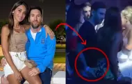 Y esa mano? Lionel Messi se pone calentn en discoteca y toca atrevidamente a Antonela Rocuzzo