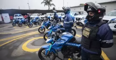 MML pagar casi 22 millones de soles por 400 motocicletas para serenos
