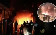 Lamentable! Bombarda provoca gigantesco incendio que consumi 21 casas en Piura