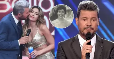 Milett Figueroa consuela a Tinelli por la muerte de su madre.