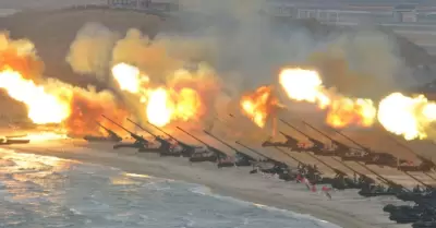 Corea del Norte atac a Corea del Sur con misiles.