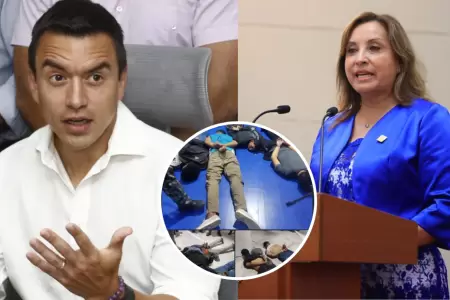 Gobierno peruano sobre crisis en Ecuador.