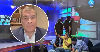 Rafael Correa se pronuncia en medio de crisis en Ecuador