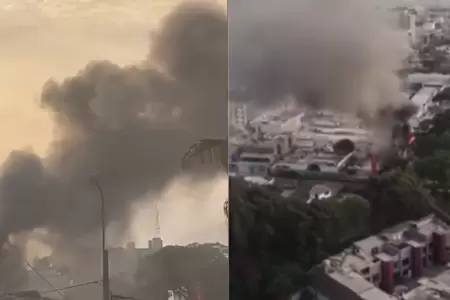 Incendio en Clínica San Pablo, en Surco