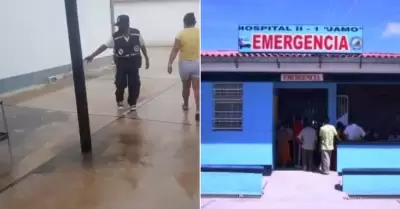 Intensas lluvias inundan hospital de Tumbes.
