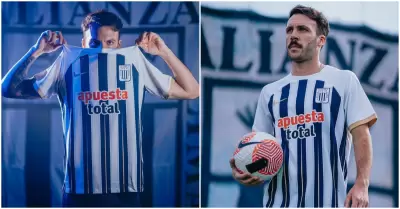 Alianza Lima usa polmica bandera en presentacin de Rodrguez