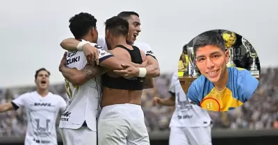 Piero Quispe gan su primer partido con Pumas.