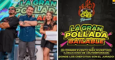 'El Gran Chef Famosos' realizar pollada bailable.