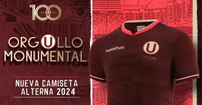 Universitario present camiseta alterna para su centenario.