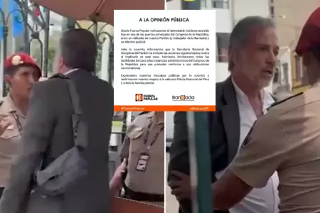 Juan Carlos Torres Figari agrede a policía.