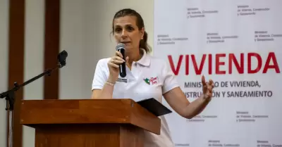 Ministra de Vivienda, Hania Prez de Cullar.