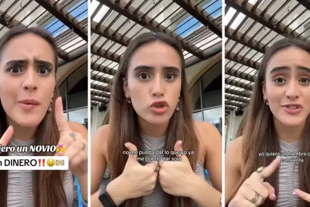 Joven pide un novio con dinero para sus caprichos.