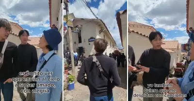 Coreanos sorprendidos por velorios en Cusco.