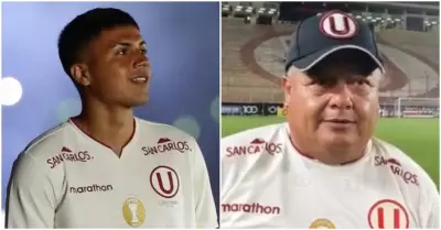 Padre de Jairo Concha celebra debut en Universitario