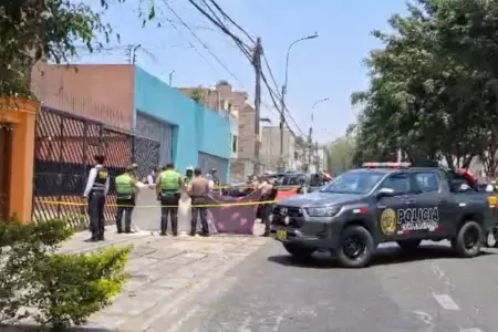 Asesinan a mujer en La Molina.