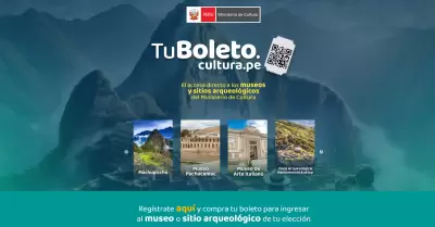 Ventas de boletos para Machu Picchu.