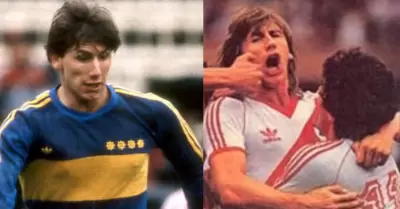 Ricardo Gareca jug en River Plate y Boca Juniors.