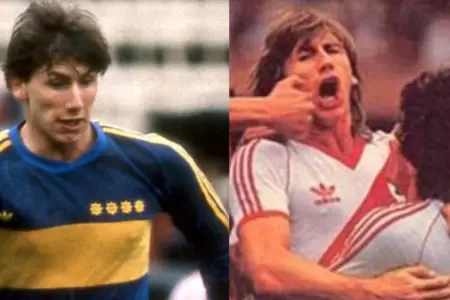 Ricardo Gareca jug en River Plate y Boca Juniors.