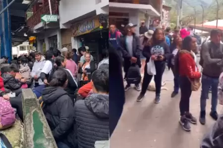 Ms de 400 turistas atrapados en Machu Picchu.