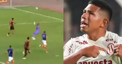 Edison Flores marc un golazo en la victoria de la 'U'.