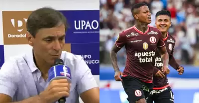 Fabin Bustos tras goleada de Universitario.