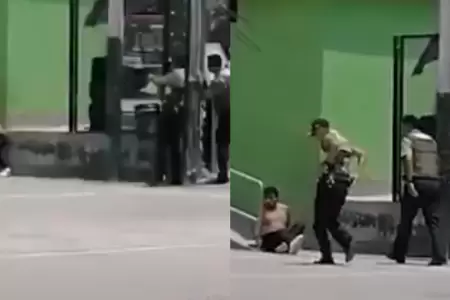 Polica dispara a sujeto armado en el Rmac.
