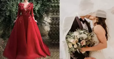 Prometido pide a su novia usar vestido rojo en su boda.