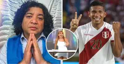 Carlos Vlchez y Edison Flores celebrados tras ampay de Magaly.