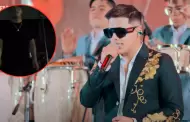 Mala racha! Chechito y los 'Cmplices de la cumbia' sufren apagn en pleno concierto
