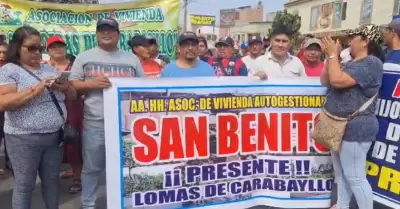 Vecinos de Lima Norte marcharon en contra de Rutas de Lima.