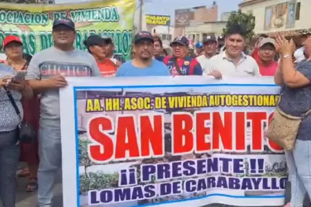 Vecinos de Lima Norte marcharon en contra de Rutas de Lima.