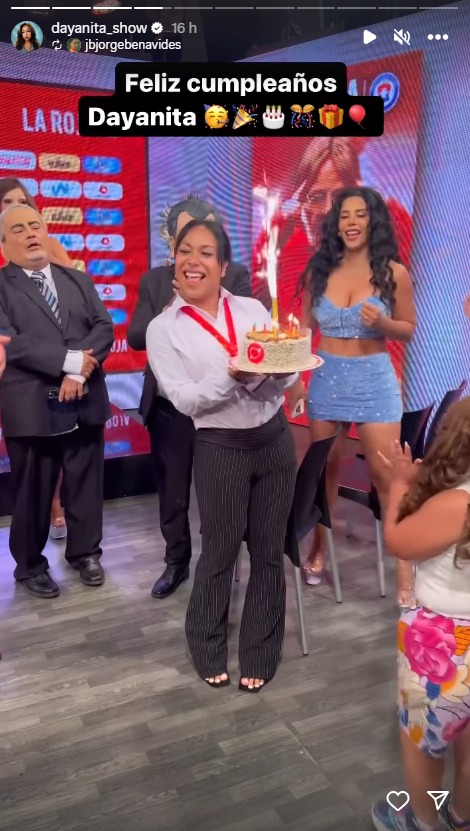 Dayanita celebró su cumpleaños con el elenco de JB.
