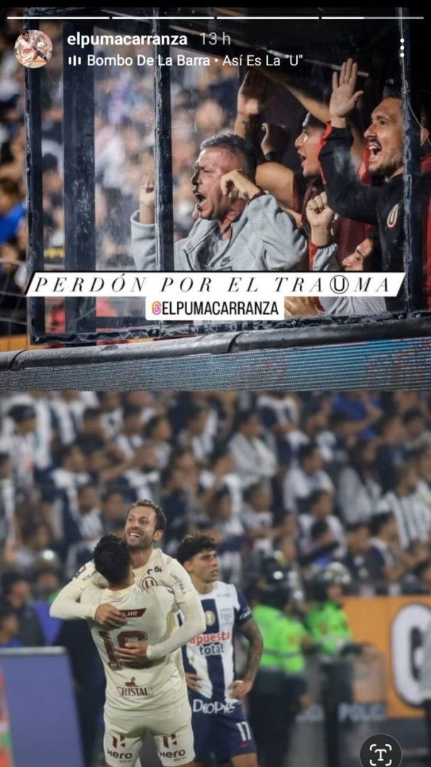 Luis 'Puma' Carranza comparte picante mensaje tras triunfo de Universitario.