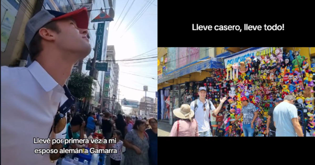 ¡Gamarra lo impactó! Alemán queda fascinado al visitar por primera vez el emporio comercial peruano