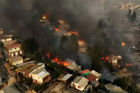 Incendios forestales en Chile.
