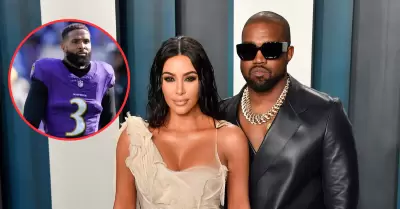 Kim Kardashian, Kanye West y Odell Beckham jr.