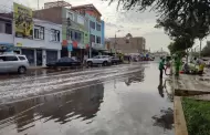 ncash: intensa lluvia en la provincia del Santa inunda las calles