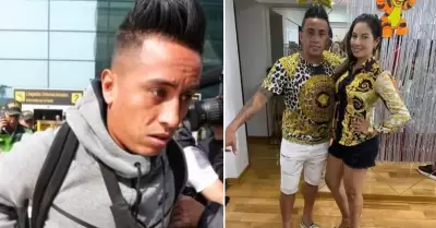 Christian Cueva emprende viaje a Espaa tras separacin de su esposa.