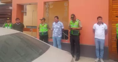 Tres 'marcas' detenidos en Surco.